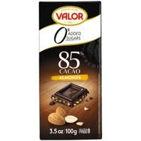 Valor 85% Cacao  with Almonds - Sugar Free